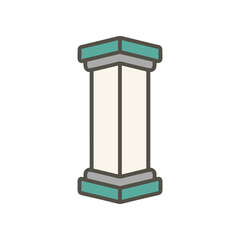 Corner stone column architecture element. © wahyu