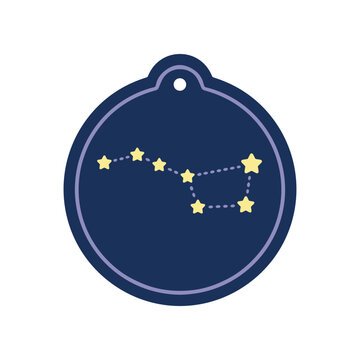 Big Dipper Constellation Star Pattern.