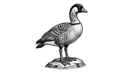 Detailed illustration of a Canada goose. © namir