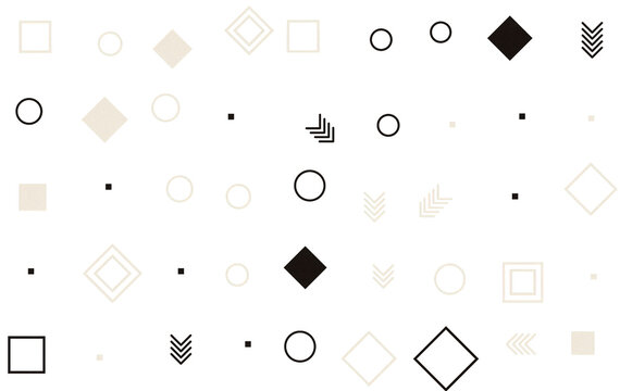 Minimalist geometric shape icons set