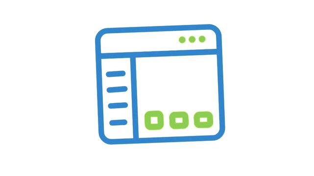 Digital Analytics Interface Illustration Showing Interactive Web Growth Metrics