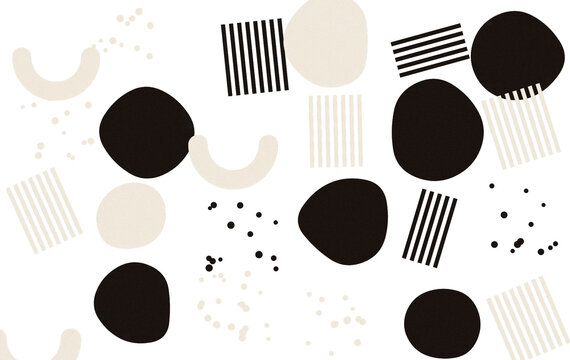 Abstract geometric shapes pattern design