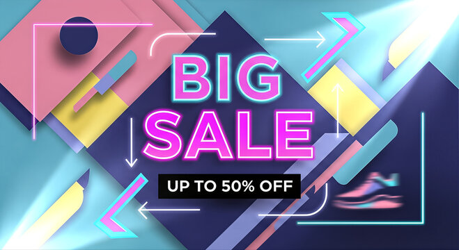 Big sale discount offer text 4.