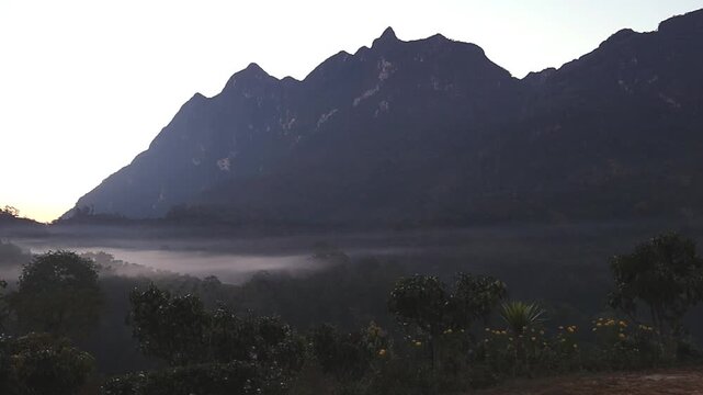 Stunning views at Doi Luang Chiang Dao tourist attraction, Chiang Mai province, Thailand.
