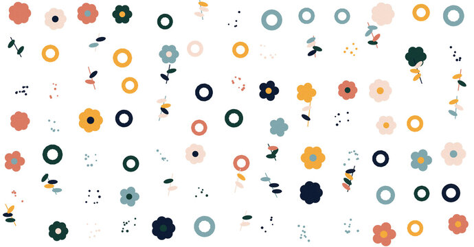 Colorful abstract geometric icons set