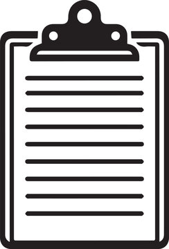 Clipboard Checklist Document Vector Icon