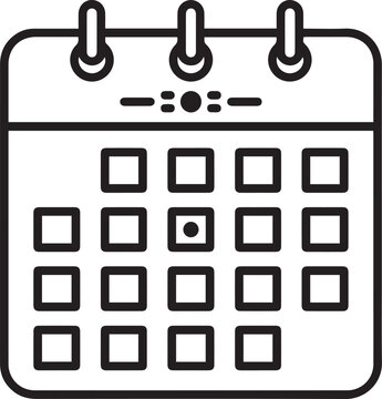 Calendar Schedule Date Vector Icon