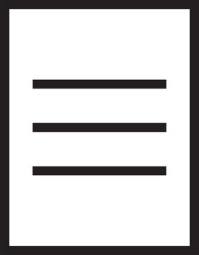 Paper Document Sheet Vector Icon