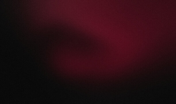 Abstract dark aesthetic aura gradient background with deep burgundy red crimson glow and vintage grainy noise texture