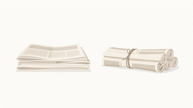 Newspaper mockup design template