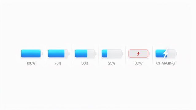 Gradient preloader loading bar web interfaces template