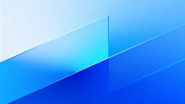 Abstract blue geometric shapes