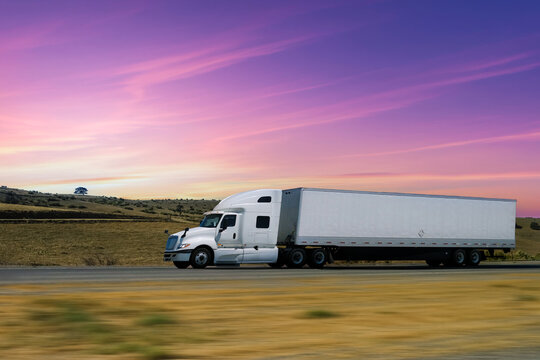 truck on the highway