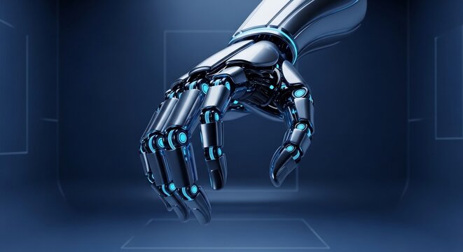 Robotic hand futuristic technology