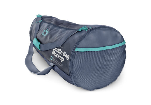 Duffle bag Half Side View Mockup Template for Creative Brand Design and Launch