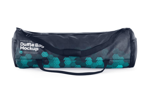 Duffle bag Front View Mockup Realistic Template for Visual Identity Showcase