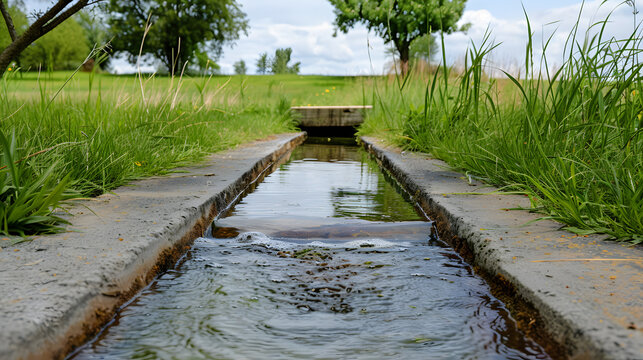 Environmental development, Sustainable water management concept showing smart conservation technology and eco friendly resource solutions