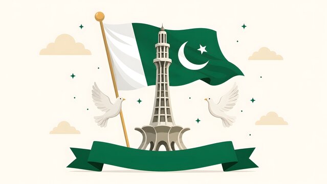 Celebrating Pakistan independence day 14 august