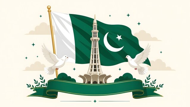 Celebrating Pakistan independence day 14 august