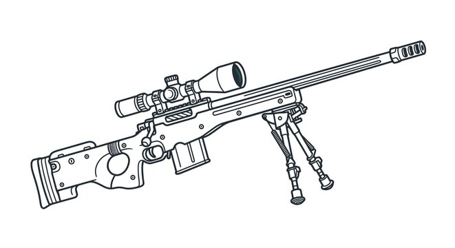 gun and bullets logo