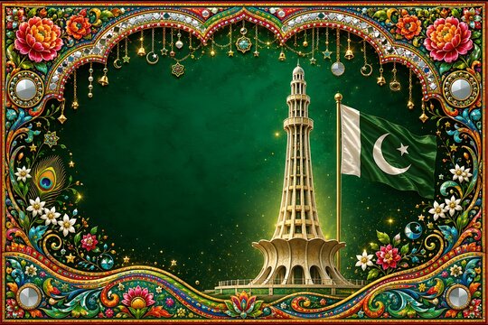 Celebrating Pakistan independence day 14 august
