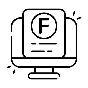 Editable design icon of fail result 