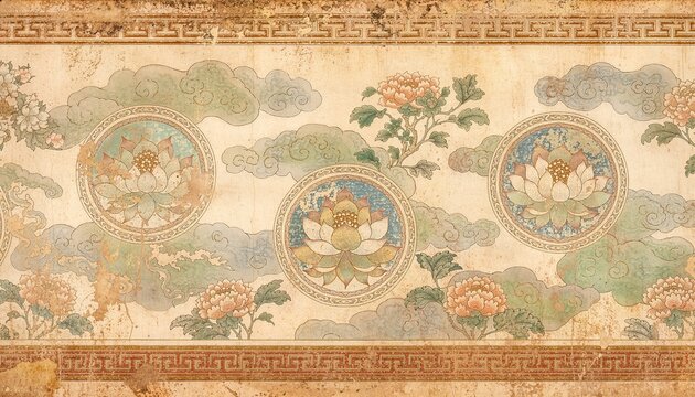 Luxury Korean historical wallpaper