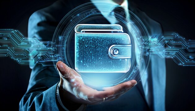 futuristic digital wallet