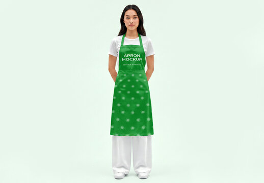 Women's Kitchen Apron Mockup