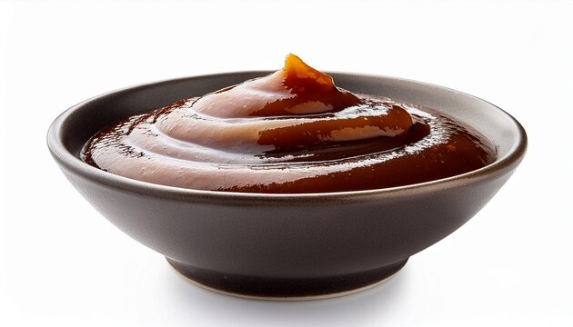 bowl teriyaki sauce isolated on white background