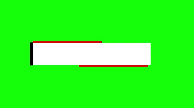 Modern Lower Third Graphic Elements Pack - Clean Animated Title Overlay on Green Screen for Video Editing
