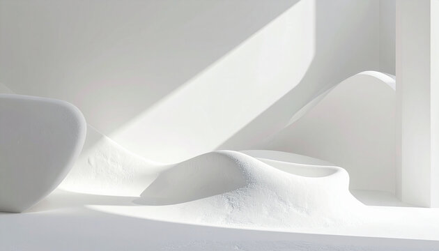 Minimal White Abstract Architecture