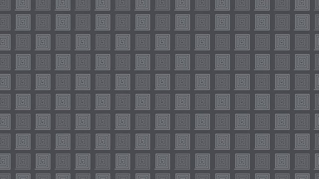 Gray japanese raimon thunder spiral pattern scrolling, oriental seamless loop background