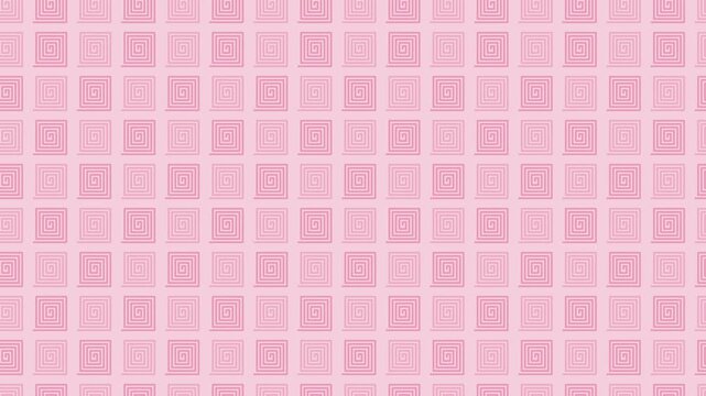 Pink japanese raimon thunder spiral pattern scrolling, oriental seamless loop background