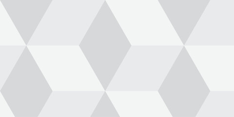 Fototapeta premium Seamless white geometric cube creative concept triangle overlapping overlap square technology texture. geometric digital cubes fabric and wallpaper grid block texture background.