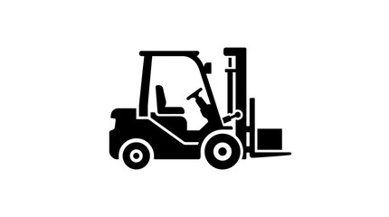 Naklejka premium Forklift Icon Vector