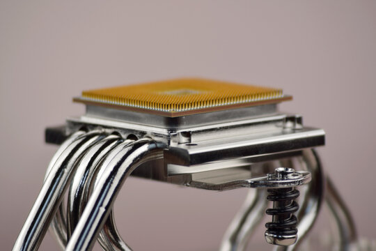 The central processor lies on the CPU cooler