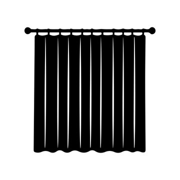 Closed Curtain Silhouette