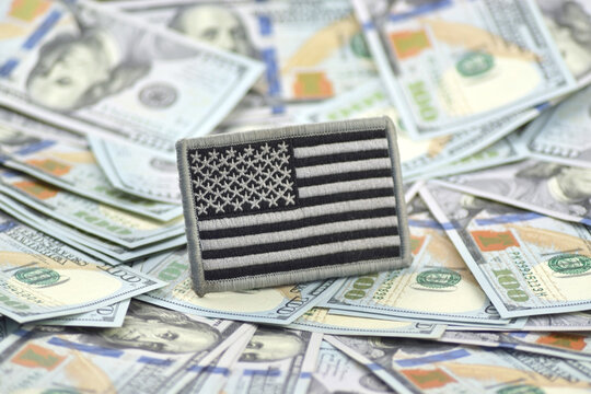 The American patch on the hundred dollar bill. The history of war financing and military support