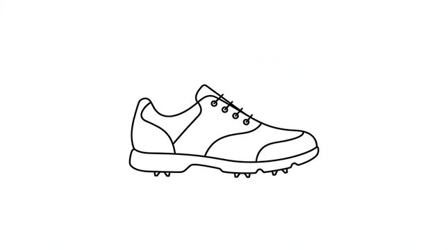 golf shoe with spikes