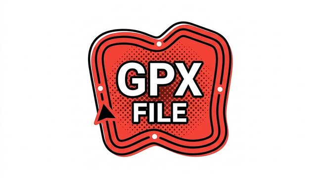 gpx file icon, gps navigation symbol