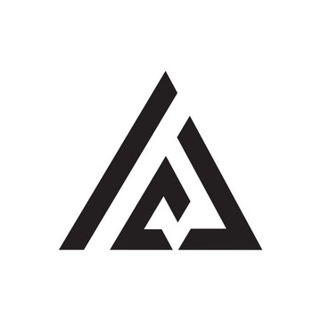 Letter A Geometric Triangle Monogram Logo Vector Illustration Minimalist Abstract Initial Icon for Tech, Architecture, Real Estate, or Corporate