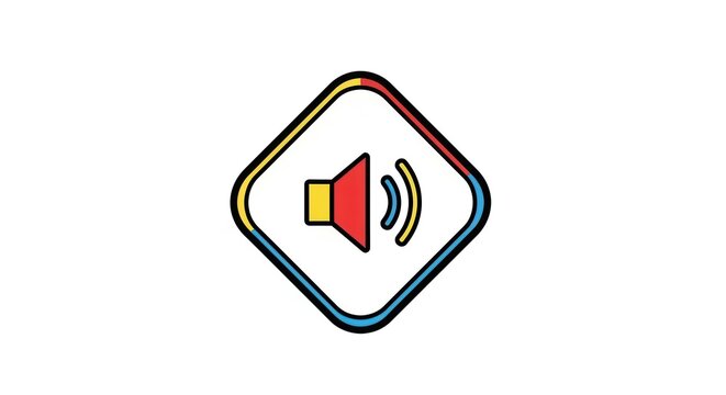 speaker icon with sound waves