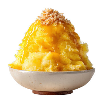 PNG Refreshing tropical mango shaved ice.