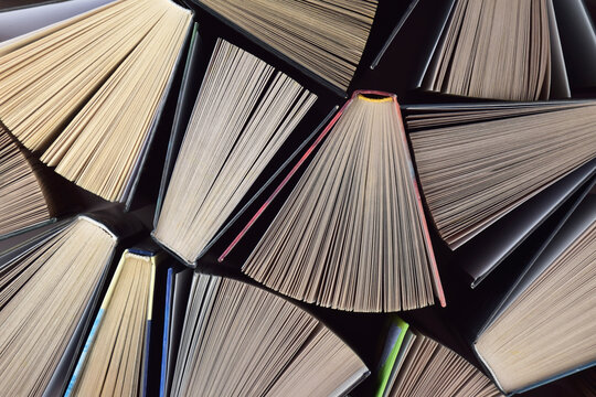 Lots of books. Educational theme. Learning concept