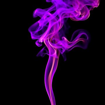 smoke on black background