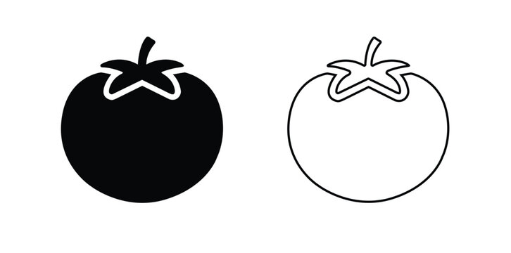 Tomato vegetable icon, Tomato vegetable Logo, Tomato vegetable Vector illustration