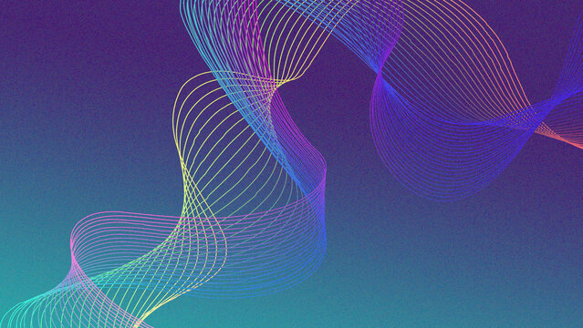 Abstract geometric wave line background with grey gradient