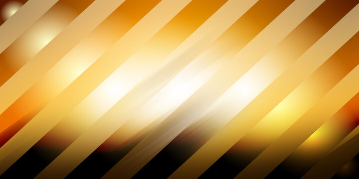 Abstract golden background with diagonal stripes and light effects