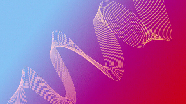 Gradient wavy lines abstract background
